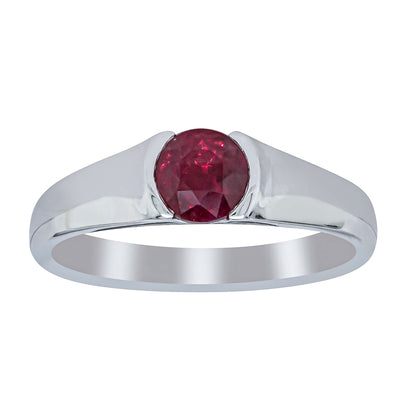 Deja Vu Platinum 1.01ct Ruby Solitaire Ring - Ring - Walker & Hall
