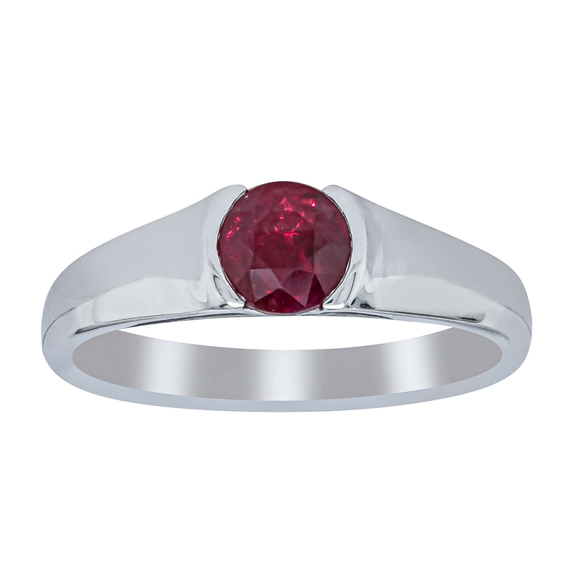 Deja Vu Platinum 1.01ct Ruby Solitaire Ring - Ring - Walker & Hall