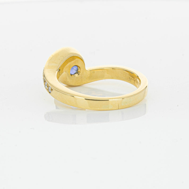 Deja Vu 18ct Yellow Gold 1.28ct Sapphire & Diamond Ring - Ring - Walker & Hall