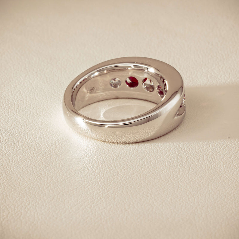 Platinum Ruby & Diamond Eugenie Ring - Ring - Walker & Hall