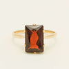 Deja Vu 9ct Yellow Gold 6.00ct Rectangular Garnet Ring
