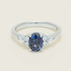 18ct White Gold 2.10ct Sapphire & Diamond Oriana Ring - Ring - Walker & Hall