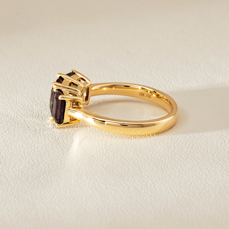 18ct Yellow Gold 3.69ct Green Sapphire Odyssey Ring - Ring - Walker & Hall