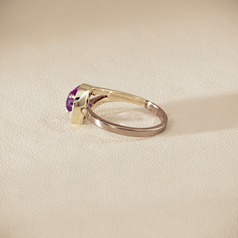 Deja Vu Mixed Carat White Gold Amethyst & Diamond Ring - Ring - Walker & Hall