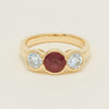 18ct Yellow Gold 1.30ct Ruby & Diamond Natalia Ring