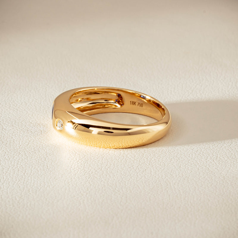 18ct Yellow Gold .43ct Sapphire & Diamond Kylie Ring