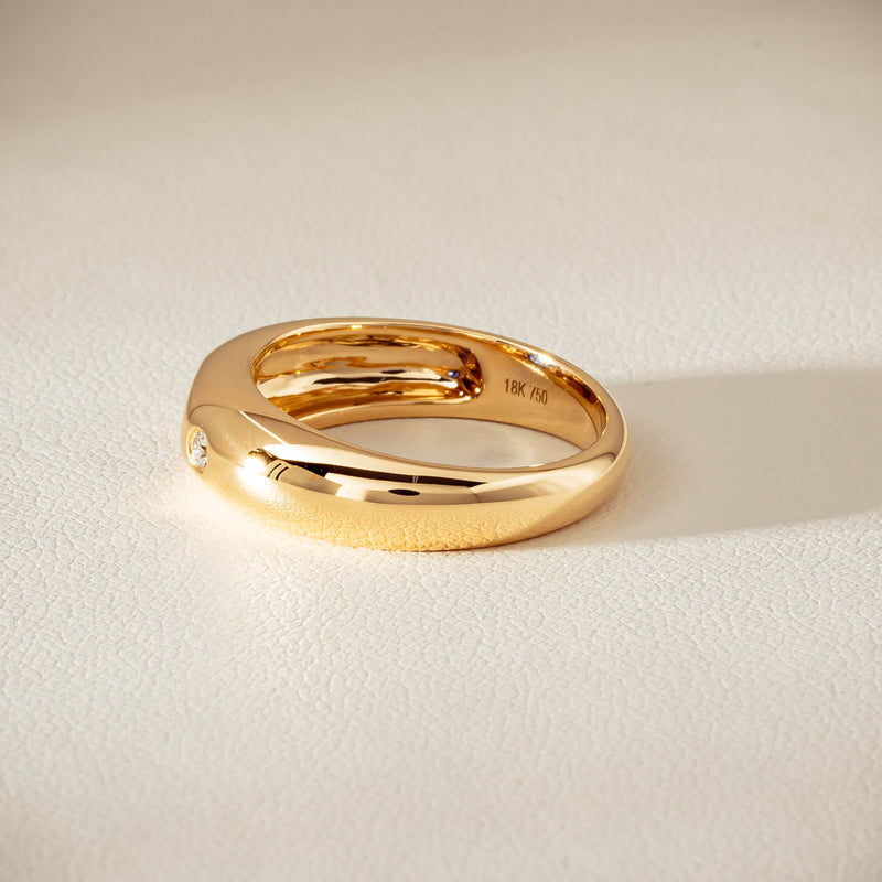 18ct Yellow Gold .43ct Sapphire & Diamond Kylie Ring
