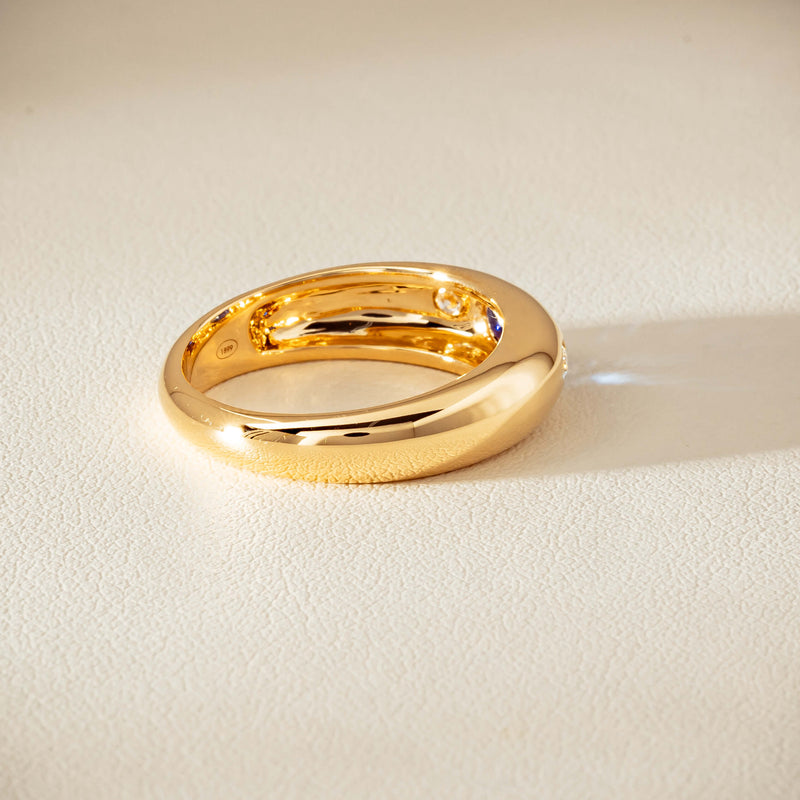 18ct Yellow Gold .43ct Sapphire & Diamond Kylie Ring