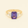18ct Yellow Gold 2.88ct Tanzanite & Diamond Oriana Ring