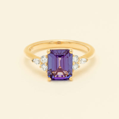 18ct Yellow Gold 2.88ct Tanzanite & Diamond Oriana Ring