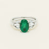 Deja Vu Platinum 1.67ct Emerald & Diamond Ring