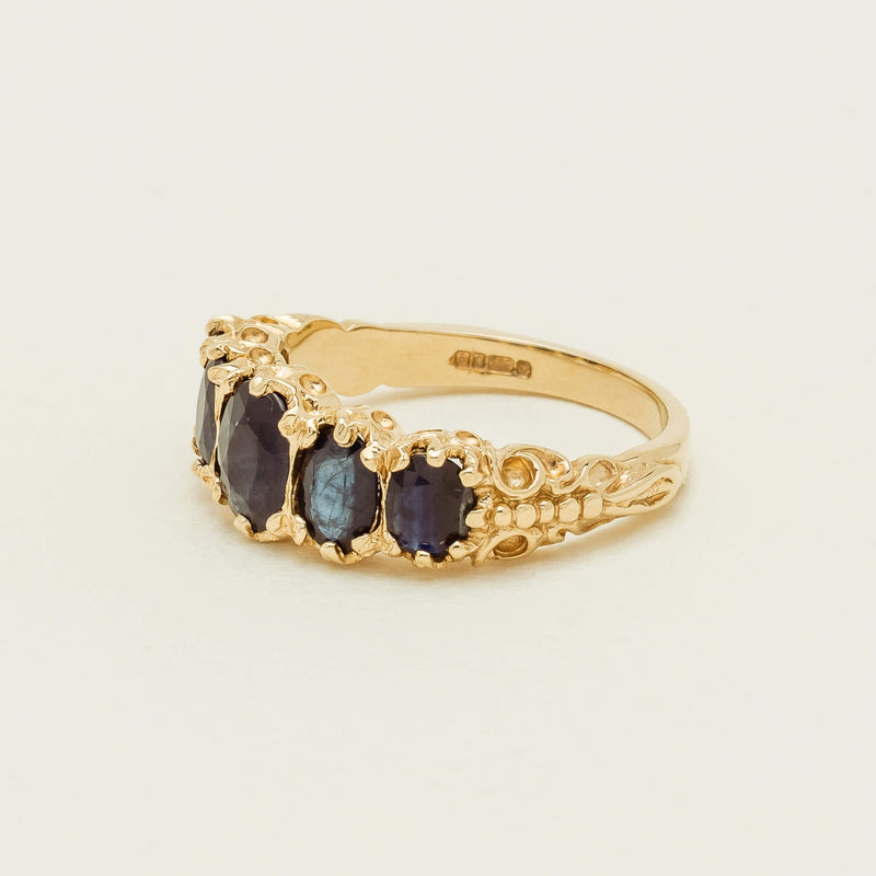Deja Vu 14ct Yellow Gold 3.00ct Sapphire Ring - Ring - Walker & Hall