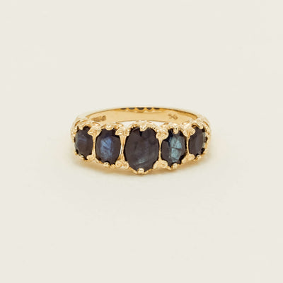 Deja Vu 14ct Yellow Gold 3.00ct Sapphire Ring - Ring - Walker & Hall