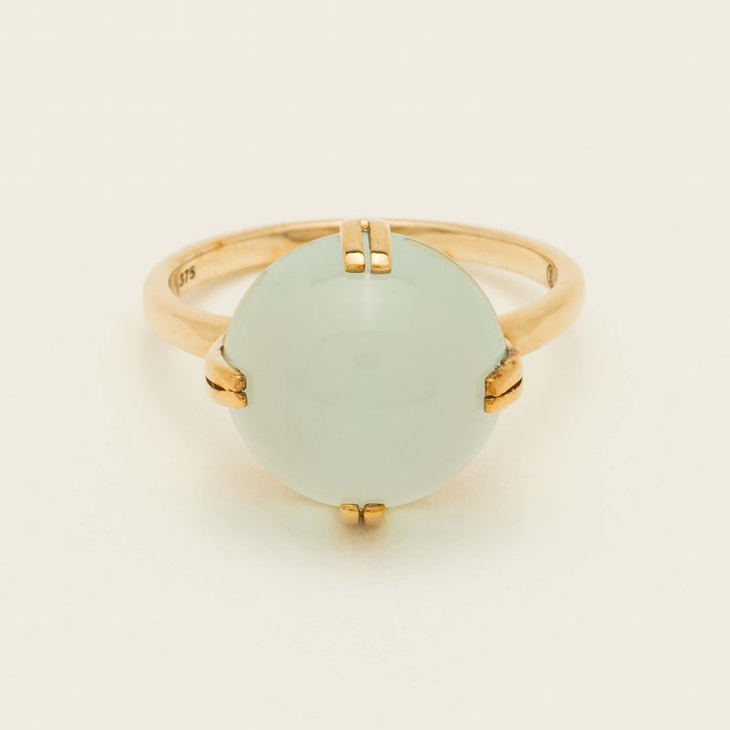 Deja Vu 9ct Yellow Gold Milky Quartz Ring - Ring - Walker & Hall