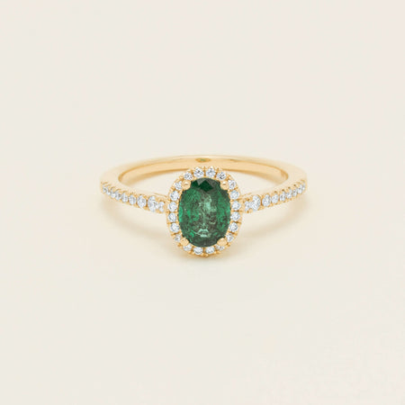 18ct Yellow Gold .72ct Emerald Diamond Mini Sierra Ring - Ring - Walker & Hall