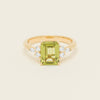 18ct Yellow Gold 2.20ct Peridot & Diamond Oriana Ring