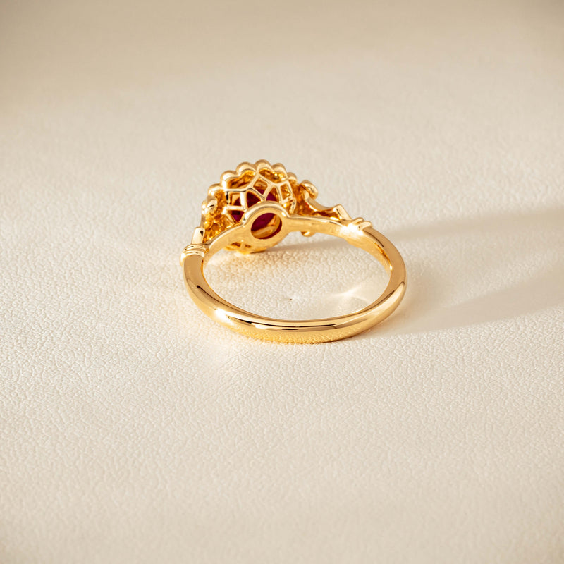 18ct Yellow Gold 1.02ct Ruby & Diamond Versailles Ring - Ring - Walker & Hall