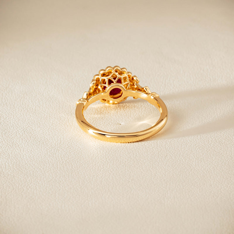 18ct Yellow Gold 1.02ct Ruby & Diamond Versailles Ring - Ring - Walker & Hall