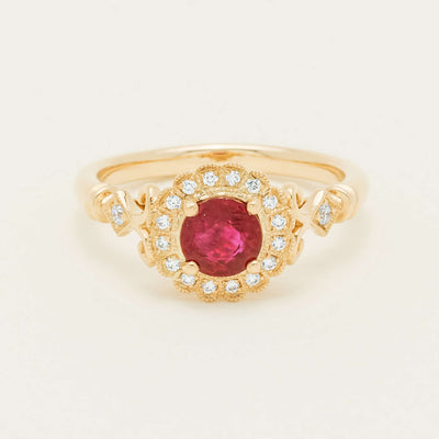 18ct Yellow Gold 1.02ct Ruby & Diamond Versailles Ring - Ring - Walker & Hall