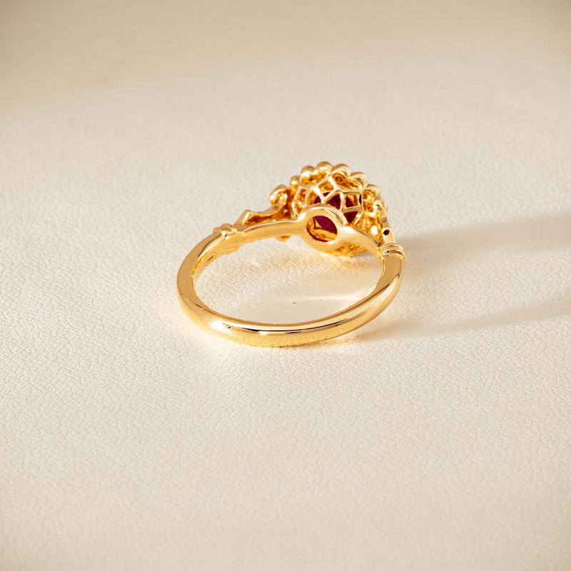 18ct Yellow Gold 1.02ct Ruby & Diamond Versailles Ring - Ring - Walker & Hall