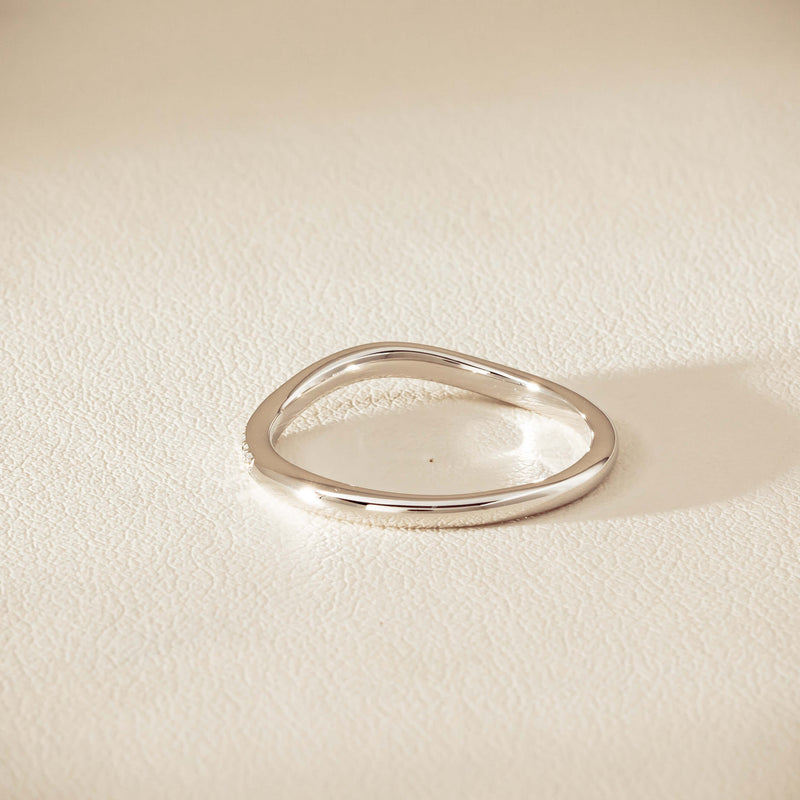 18ct White Gold .15ct Diamond Grace Band - Ring - Walker & Hall
