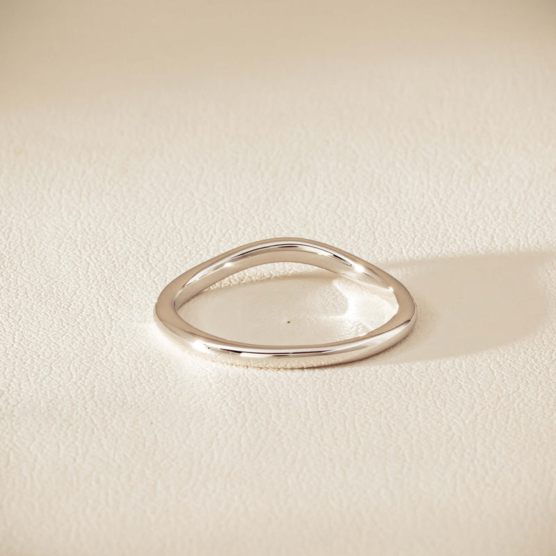18ct White Gold .15ct Diamond Grace Band - Ring - Walker & Hall