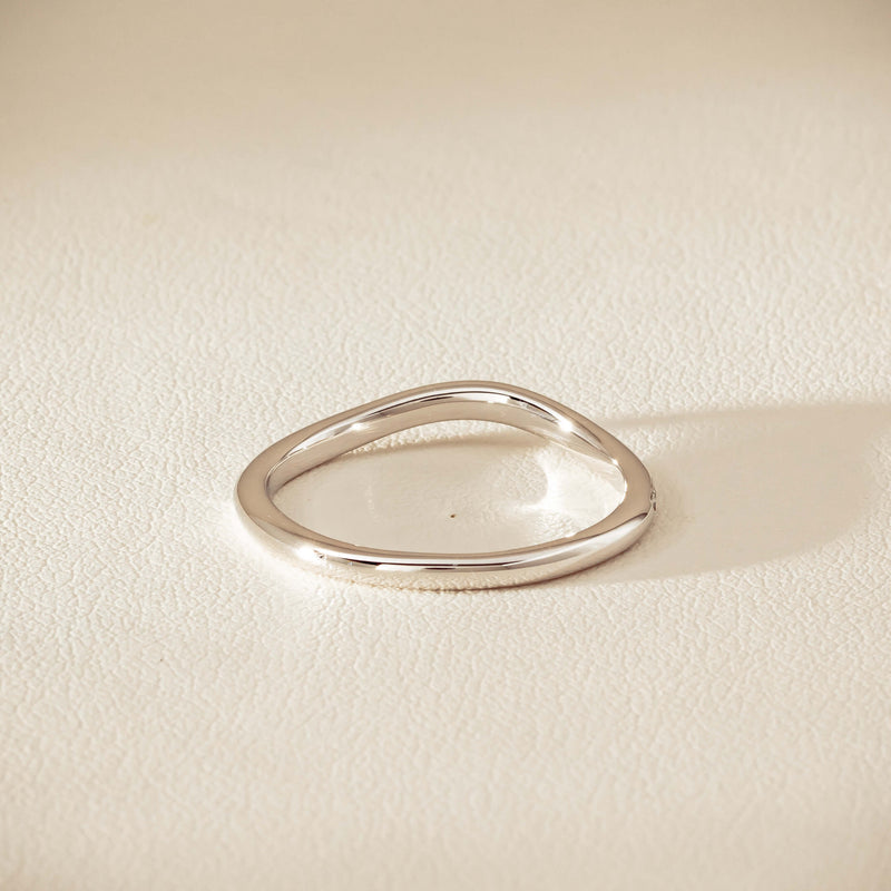 18ct White Gold .15ct Diamond Grace Band - Ring - Walker & Hall