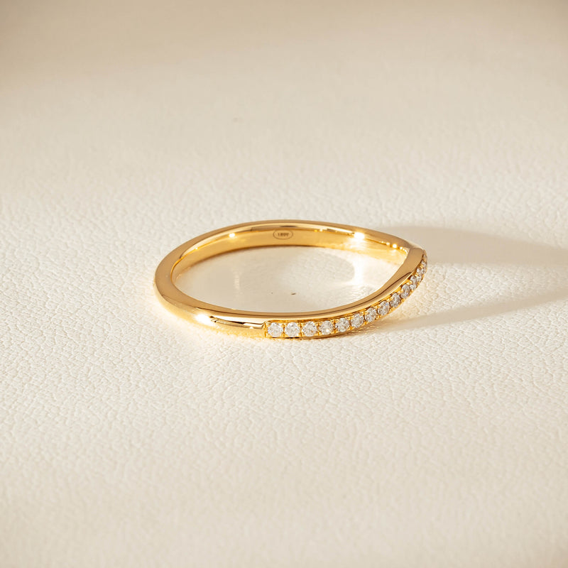 18ct Yellow Gold .15ct Diamond Grace Band - Ring - Walker & Hall