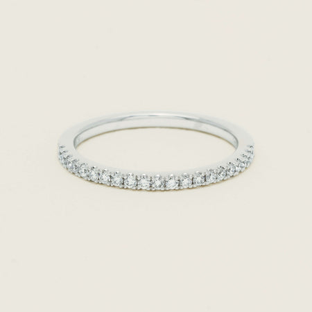 18ct White Gold Diamond Millie Band - Ring - Walker & Hall