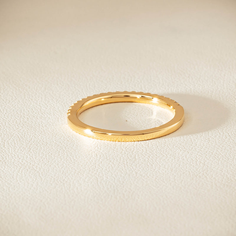 18ct Yellow Gold Diamond Millie Band - Ring - Walker & Hall