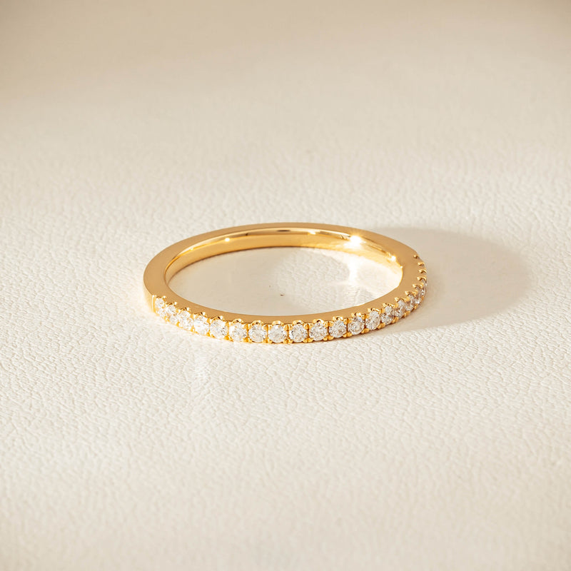 18ct Yellow Gold Diamond Millie Band - Ring - Walker & Hall