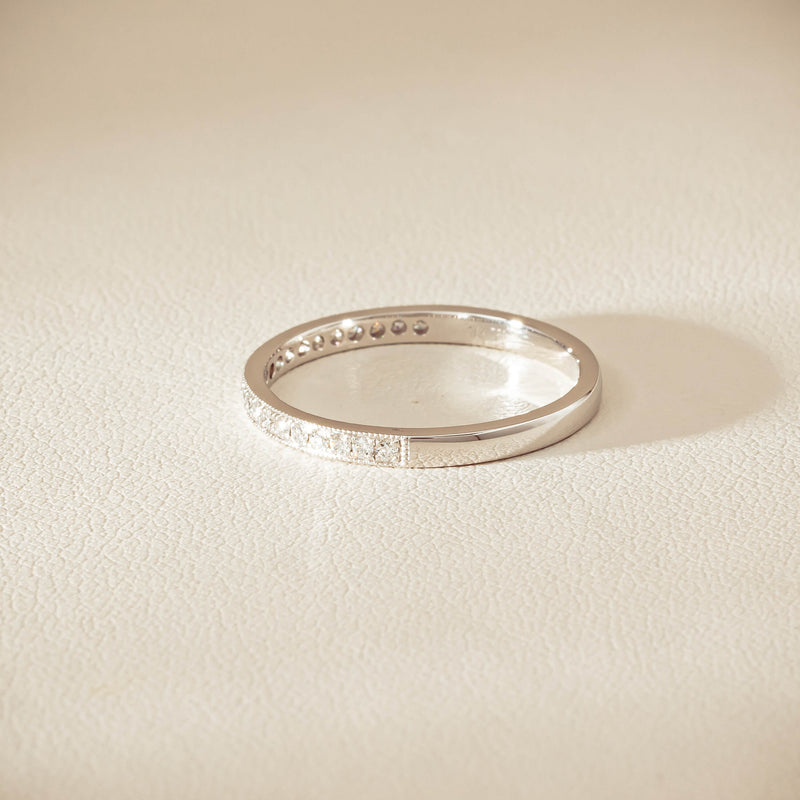 18ct White Gold .16ct Diamond Galaxis Band - Ring - Walker & Hall