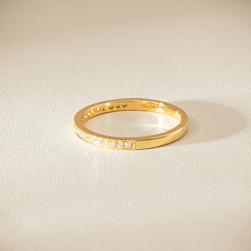 18ct Yellow Gold .16ct Diamond Galaxis Band - Ring - Walker & Hall