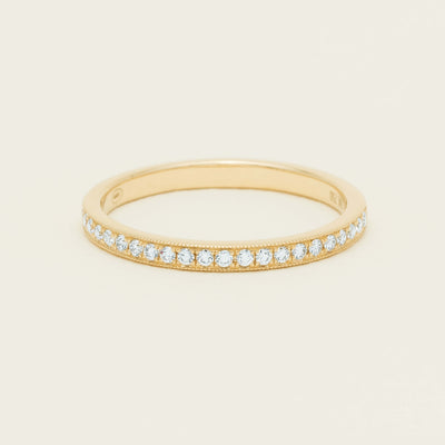 18ct Yellow Gold .16ct Diamond Galaxis Band - Ring - Walker & Hall