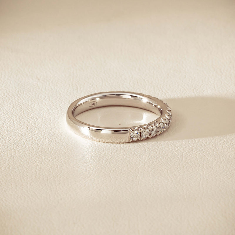 18ct White Gold .50ct Diamond Meridien Band - Ring - Walker & Hall