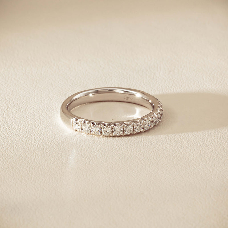 18ct White Gold .50ct Diamond Meridien Band - Ring - Walker & Hall