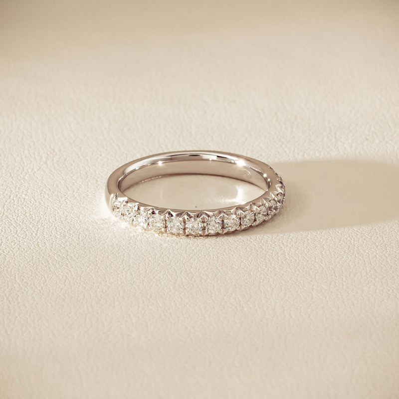 18ct White Gold .50ct Diamond Meridien Band - Ring - Walker & Hall