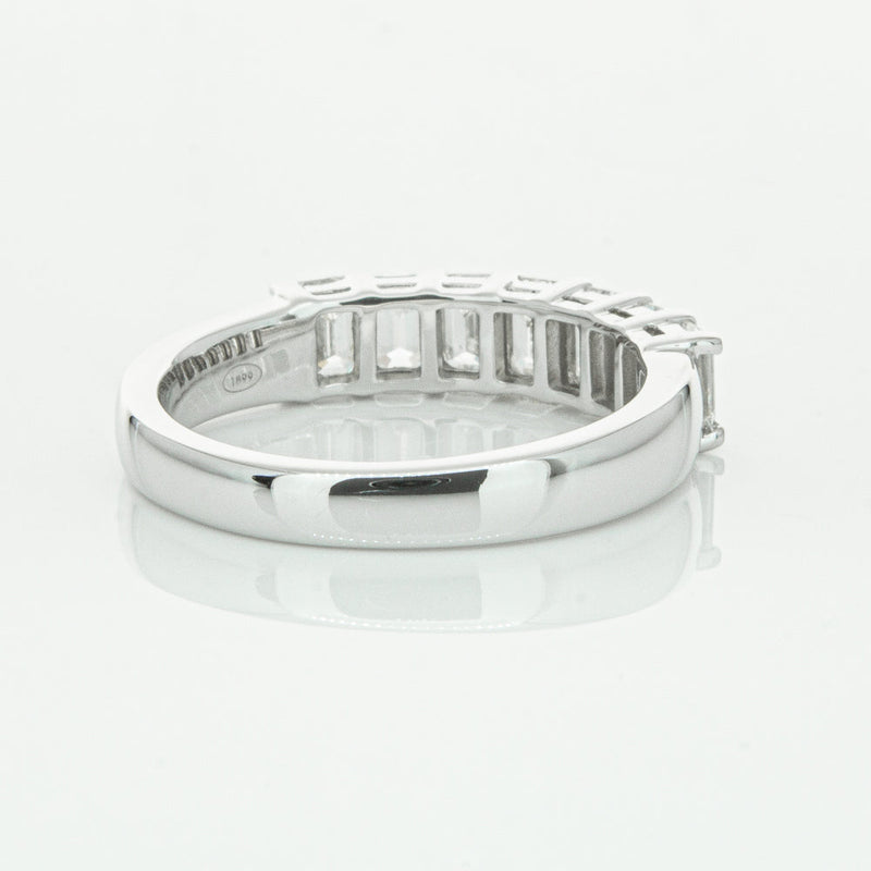 18ct White Gold 1.36ct Emerald Cut Diamond Asra Ring-Ring-Walker & Hall