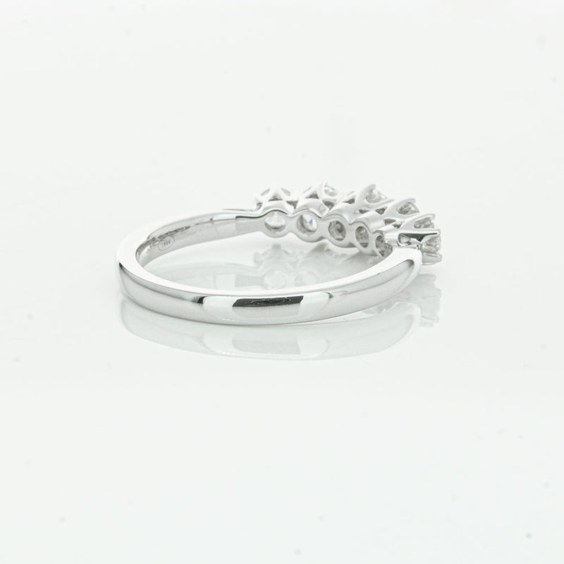18ct White Gold .80ct Diamond Pentagon Ring-Ring-Walker & Hall