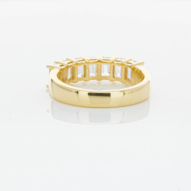 18ct Yellow Gold Emerald Cut Diamond Asra Ring-Ring-Walker & Hall