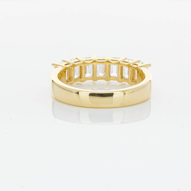 18ct Yellow Gold Emerald Cut Diamond Asra Ring-Ring-Walker & Hall