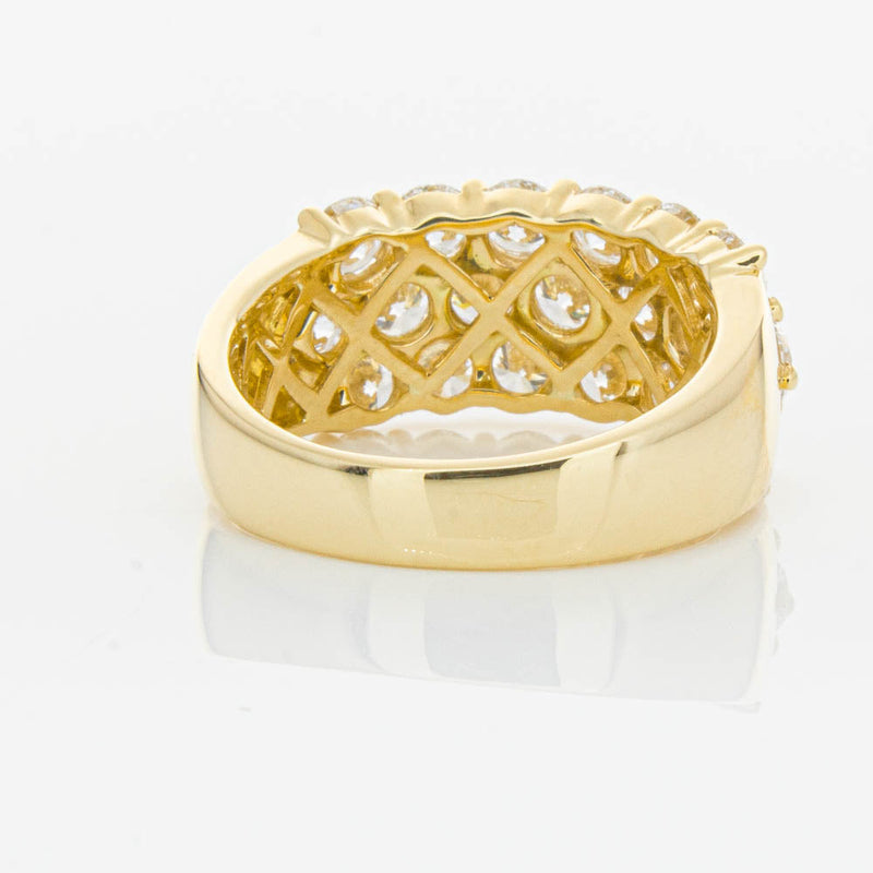 18ct Yellow Gold Diamond Dynasty Ring-Ring-Walker & Hall