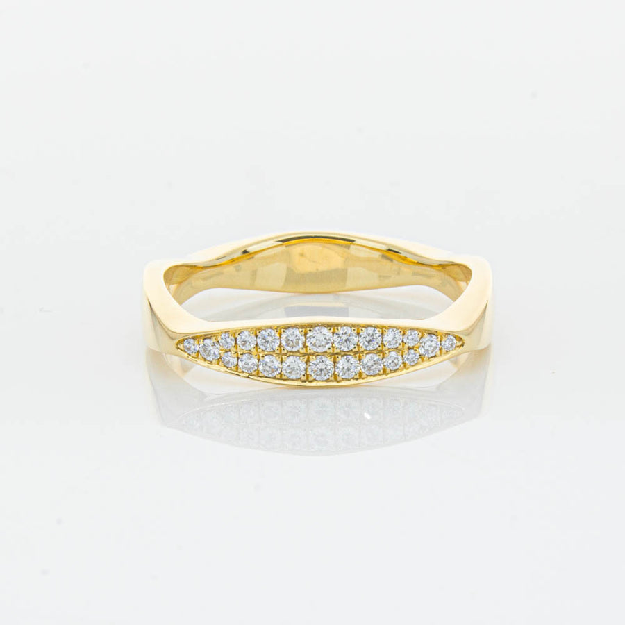 18ct Yellow Gold Diamond EOS Ring-Ring-Walker & Hall