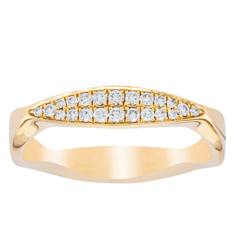 18ct Yellow Gold Diamond EOS Ring-Ring-Walker & Hall