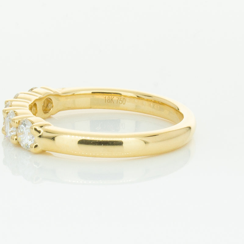 18ct Yellow Gold .80ct Diamond Panorama Ring-Ring-Walker & Hall