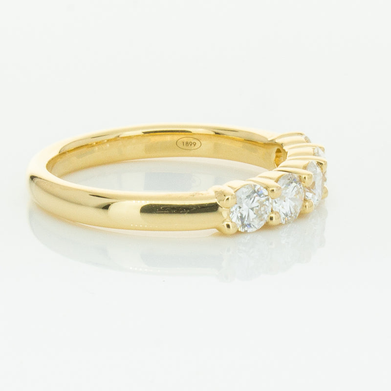 18ct Yellow Gold .80ct Diamond Panorama Ring-Ring-Walker & Hall
