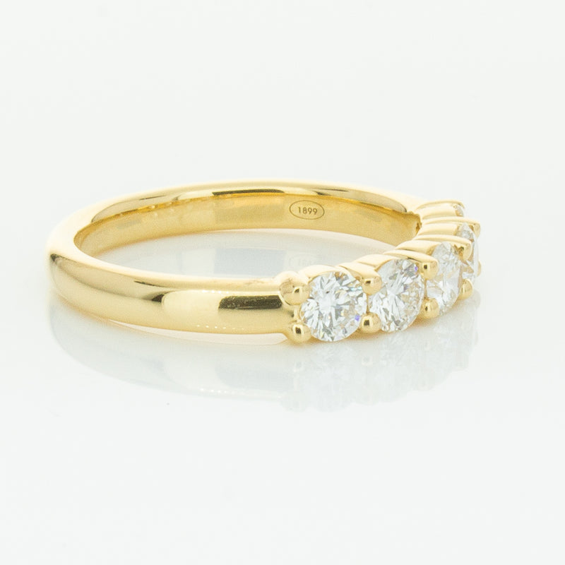 18ct Yellow Gold .80ct Diamond Panorama Ring-Ring-Walker & Hall