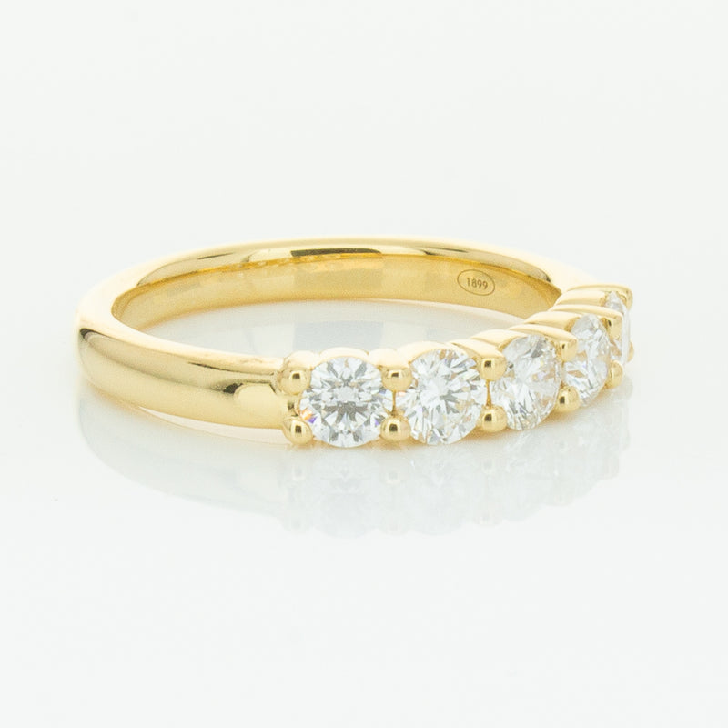 18ct Yellow Gold .80ct Diamond Panorama Ring-Ring-Walker & Hall