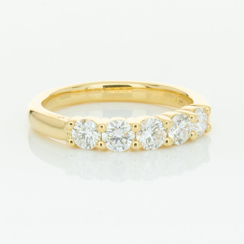 18ct Yellow Gold .80ct Diamond Panorama Ring-Ring-Walker & Hall