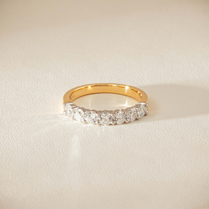18ct Yellow & White Gold 1.00ct Diamond Panorama Ring - Ring - Walker & Hall